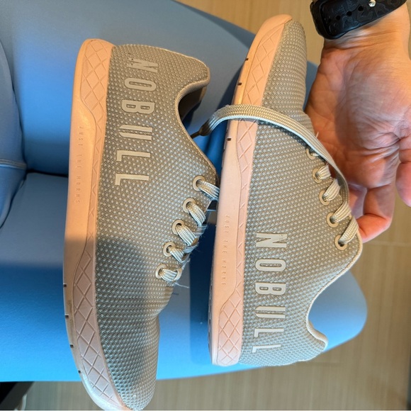 NOBULL Women's Gray and Pink Trainers, lifting athletic gym sneaker shoes - Picture 10 of 14